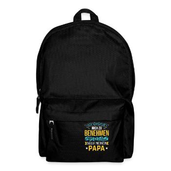 Benehmen Papa - Rucksack - Schwarz - Vorne