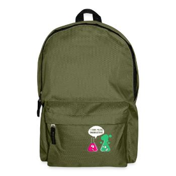 Funny chemist motif for nerds geeks gift - Backpack - olive green - Front