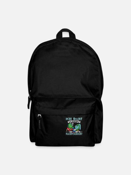 Nachtschicht Ich darf so aussehen - Rucksack - Schwarz