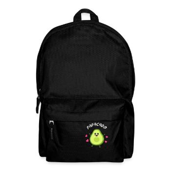 Mamacado Papacado Schwangerschafts Partnerlook - Rucksack - Schwarz - Vorne