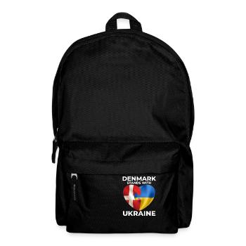 Denmark supports Ukraine - Backpack - black - Front