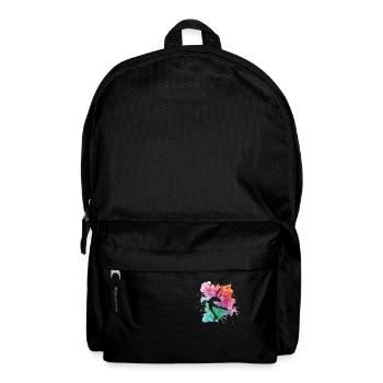 Bunte Eiskunstläuferin Schlittschuhlaufen Winter - Rucksack - Schwarz - Vorne