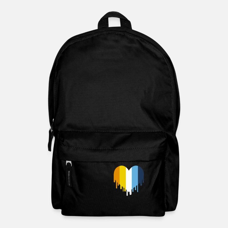 Tropfend Heart Aroace Pride - Rucksack - Schwarz