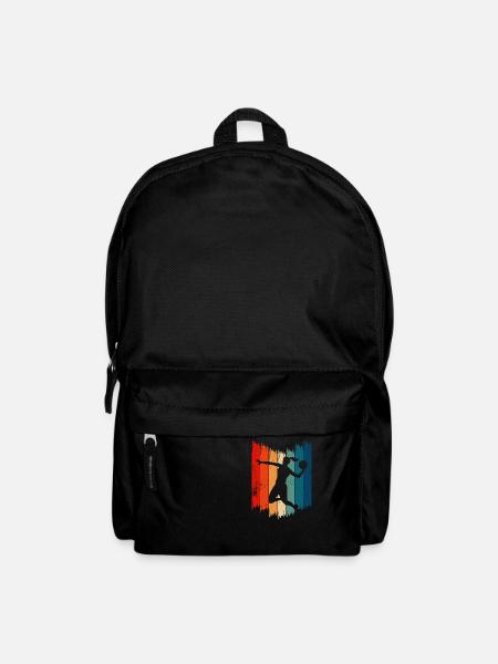 Basketball Girl Retro Basketball Girl - Backpack - black