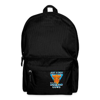 Just A Boy Who Loves Highland Cows - Backpack - black - Front