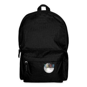 Astronaute Space Moon Space Retro - Sac à dos - noir - Devant