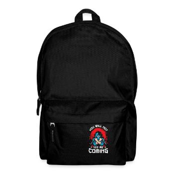 Ninja Tshirt Kids Men Ninjutsu - Backpack - black - Front