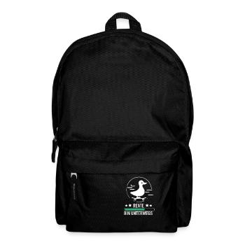 Rente Rentner Spruch ente pension Ruhestand - Backpack - black - Front