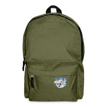 Flag of Argentina Argentina Football - Backpack - olive green - Front