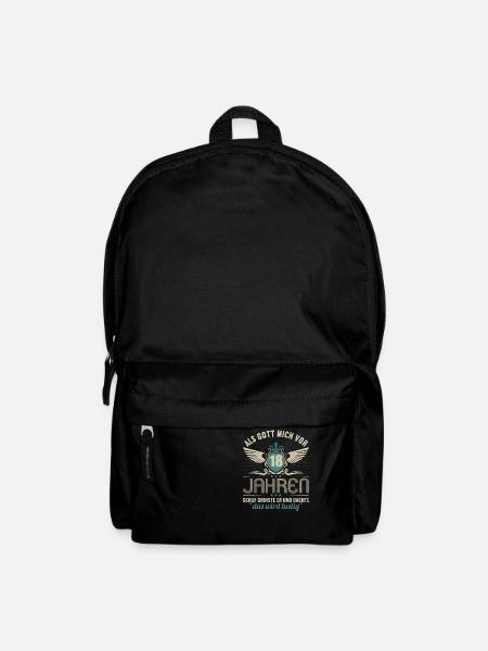 Als Gott mich vor 18 Jahren schuf 18. Geburtstag - Rucksack - Schwarz