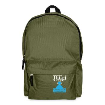 Tech Supports Know Passwords - Backpack - olive green - Front