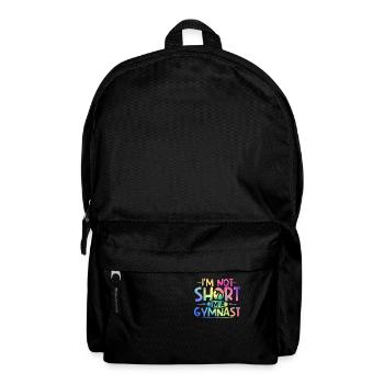 Funny Gymnastics Tumbling Skills I'm Not Short I'm - Backpack - black - Front