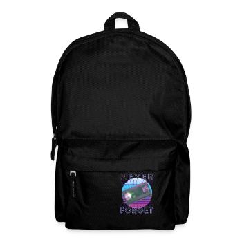 Never Forget Retro 80s 90s Nostalgia - Backpack - black - Front