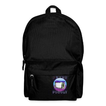 Never Forget Retro 80s 90s Nostalgia - Backpack - black - Front