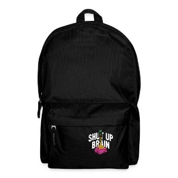 Shut Up Brain - Rucksack - Schwarz - Vorne