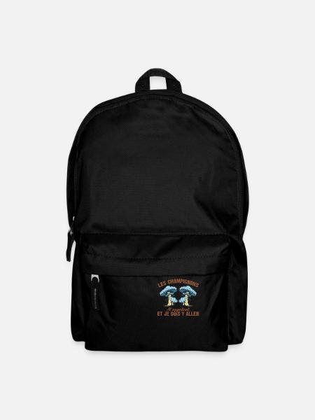 Champignon Forêt Idée Cadeau Nature Automne Hobby - Sac à dos - noir