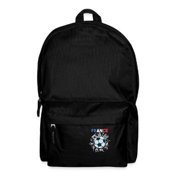 Frankreich Flagge Reisen Fußball Frankreich Flagge - Rucksack - Schwarz - Vorne
