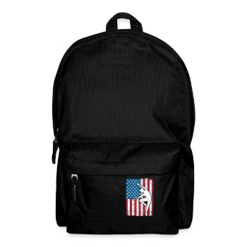 Cool Gymnastique Art USA Drapeau Américain - Sac à dos - noir - Devant