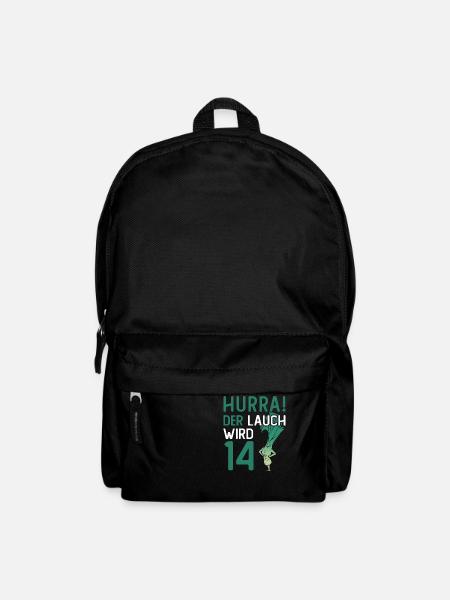 Hurra der Lauch wird 14 - Rucksack - Schwarz