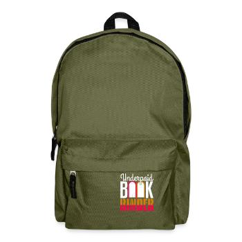 Underpaid Bookbinder - Backpack - olive green - Front