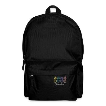 Chemise d’été d’été Femmes Hommes - Sac à dos - noir - Devant
