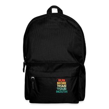 Fun running motivation Runners run more than yours - Backpack - black - Front