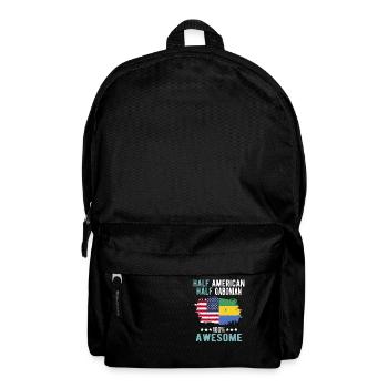 Halb Amerikaner Halb Gabuner - Rucksack - Schwarz - Vorne
