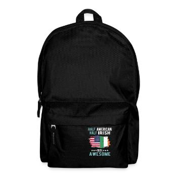 Half American Half Irish - Backpack - black - Front