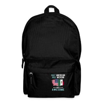 Halb Amerikaner Halb Mexikaner - Rucksack - Schwarz - Vorne