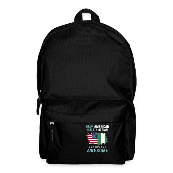 Half American Half Nigerian - Backpack - black - Front