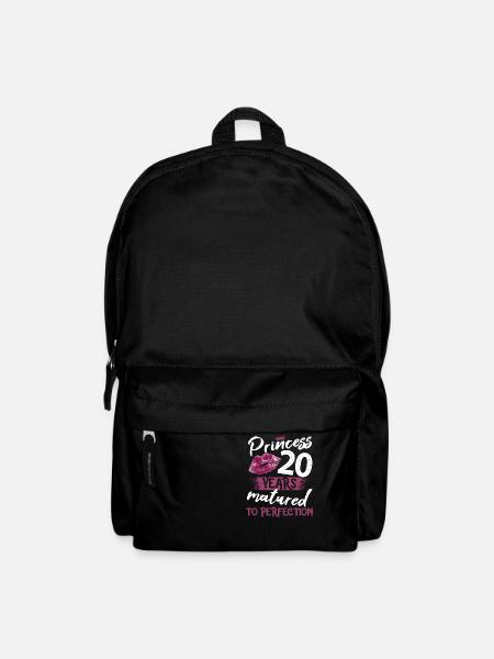 20 ans fille 20 bday Princesse 20 anniversaire - Sac à dos - noir