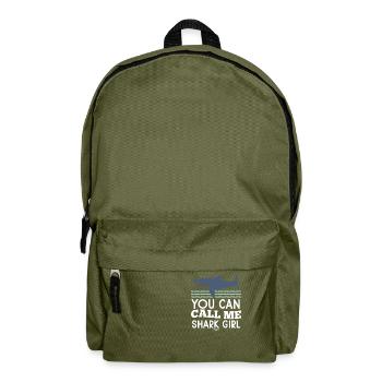 Mrs. Shark Sea Monster Underwater - Backpack - olive green - Front