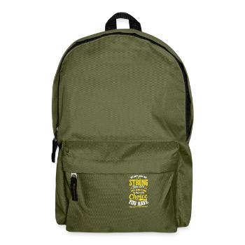 Sarcoma Cancer How Strong Until No Choice - Backpack - olive green - Front