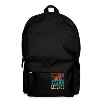 Bruder Onkel Legend Patenonkel Taufpate - Rucksack - Schwarz - Vorne
