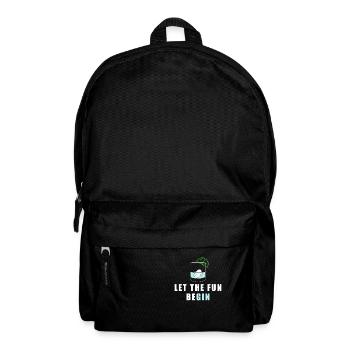 Let The Fun Be Gin - Rucksack - Schwarz - Vorne