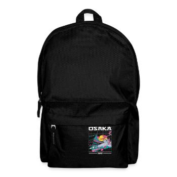 Osaka Japan 80s Aesthetic Art - Backpack - black - Front