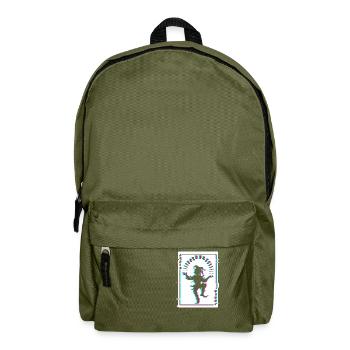 JOKER Karte Spielkarten Joker Kostüm Karte Karneva - Rucksack - Olivgrün - Vorne
