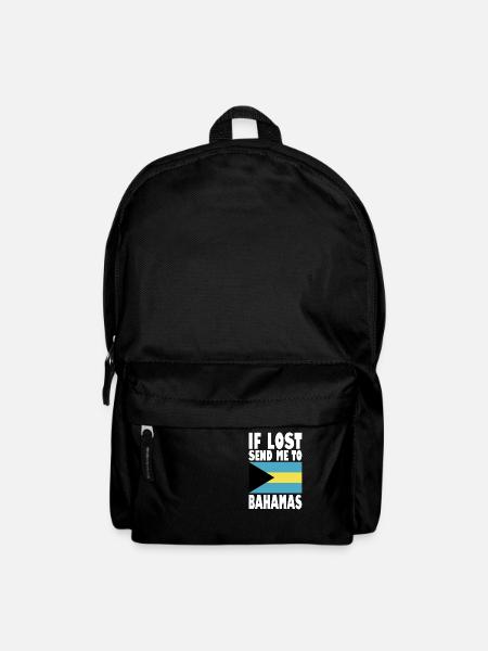Bahamas Flagge Spruch - Rucksack - Schwarz