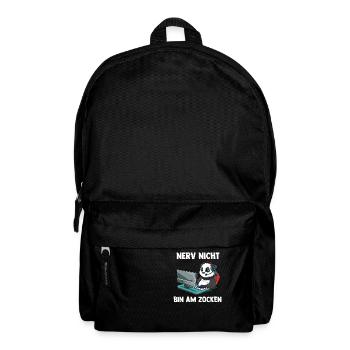 Nerv Nicht Bin Am Zocken Panda - Computer Spiele - Rucksack - Schwarz - Vorne
