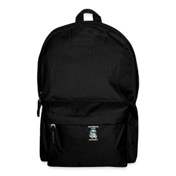 Lustiges Gaming Skelett - Computer Spiele - Rucksack - Schwarz - Vorne