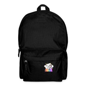 Fun Karate Martial Arts Rainbow Unicorn - Backpack - black - Front