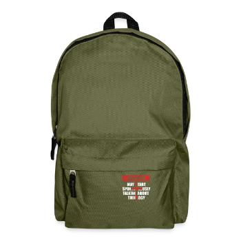 May Start Talking About Theology Pasteur - Sac à dos - vert olive - Devant