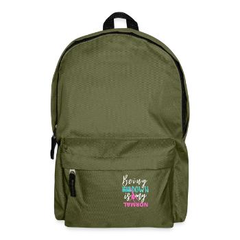 Funny Girls Upside Down ist meine normale Gymnastik - Rucksack - Olivgrün - Vorne