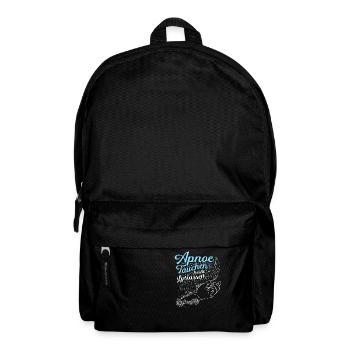 Apnoe Tauchen heißt loslassen Taucher Geschenk - Rucksack - Schwarz - Vorne