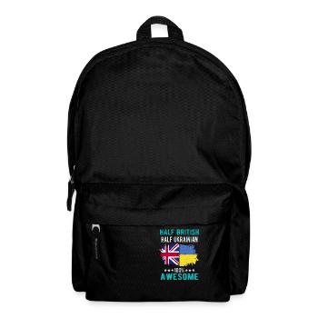 Halb Brite Halb Ukrainer - Rucksack - Schwarz - Vorne