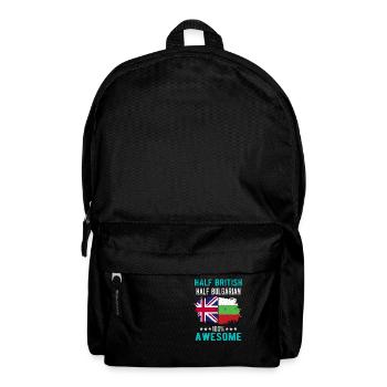 Half British Half Bulgarian - Backpack - black - Front