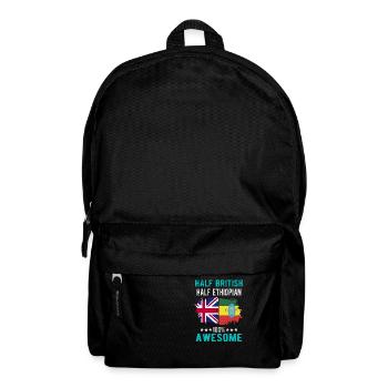 Moitié britannique moitié éthiopien - Sac à dos - noir - Devant