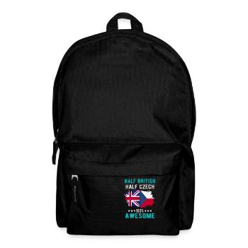 Halb Brite Halb Tscheche - Rucksack - Schwarz - Vorne