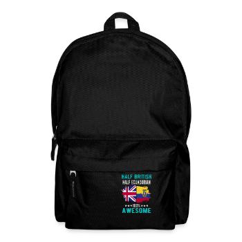 Halb Brite Halb Ecuadorianer - Rucksack - Schwarz - Vorne