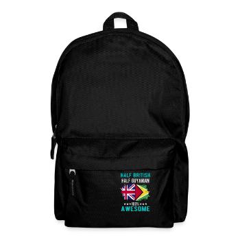 Halb Brite Halb Guyaner - Rucksack - Schwarz - Vorne